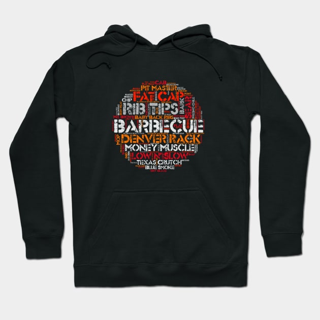 Barbecue T Shirt with 100 Grilling Terms for BBQ Experts Hoodie by SecondActTees